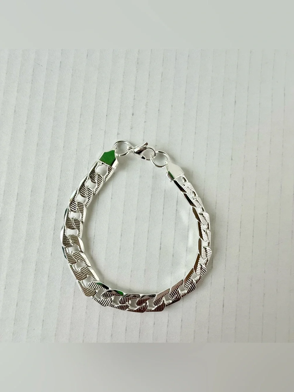 New Sterling Silver Women’s Link Bracelet - Silver